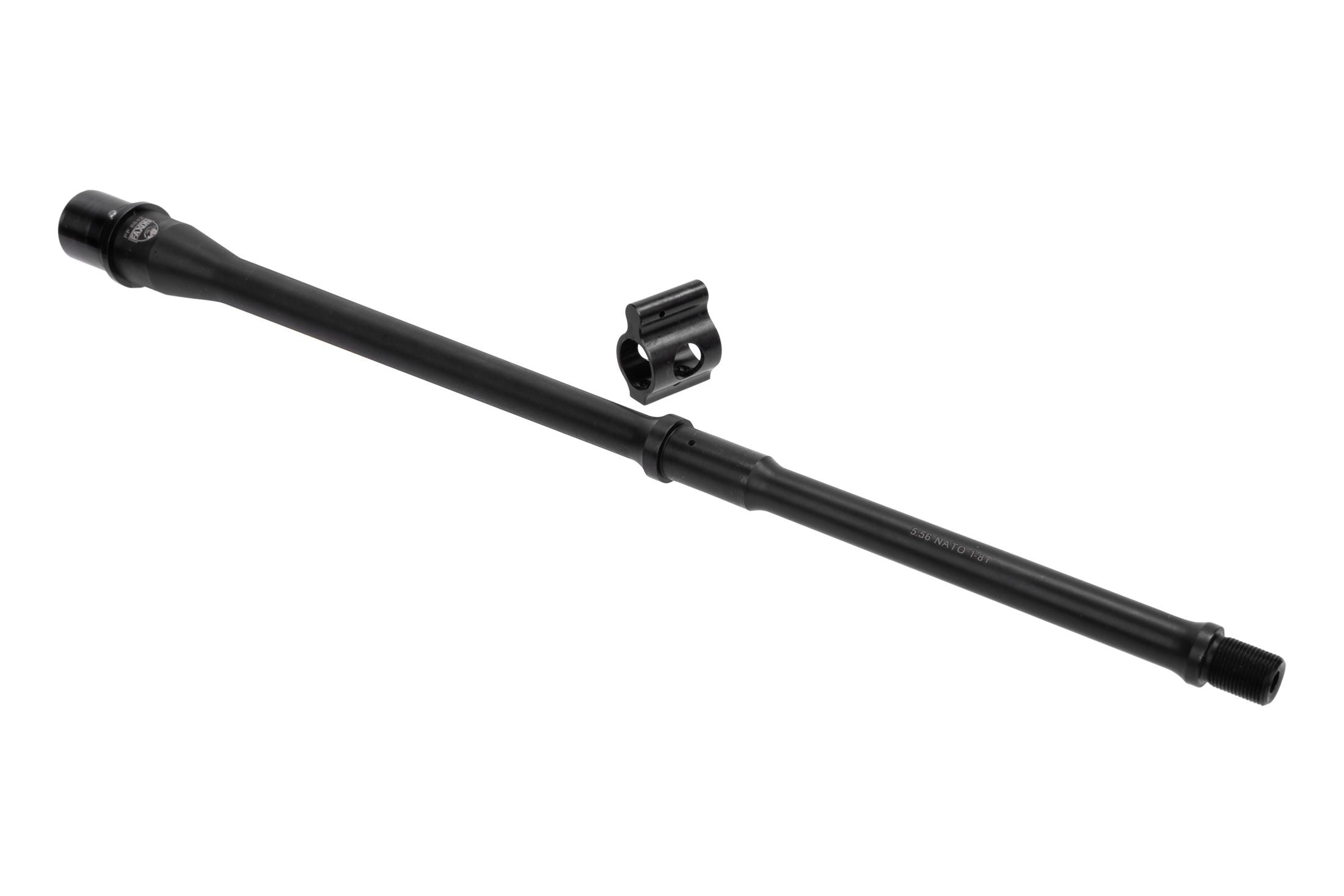 Faxon Firearms 5.56 NATO Pencil Profile Mid-Length Barrel - 16" - Pinned Gas Block